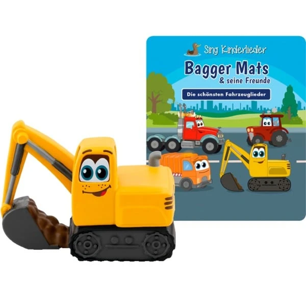 Tonies Sing Kinderlieder - Bagger Mats & Seine Freunde: Die Schönsten Fahrzeuglieder, Spielfigur